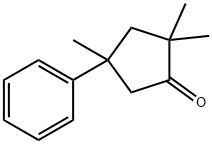 2,2,4-Trimethyl-4-phenylcyclopentanone Structure