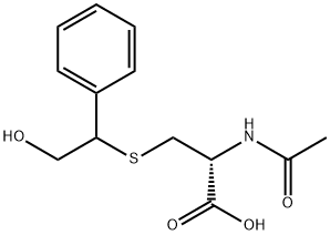 N-ACETYL-S-(1-PHENYL-2-HYDROXYETHYL)-L-CYSTEINE Structure