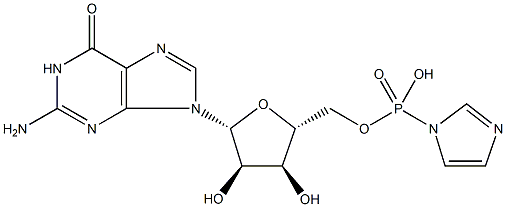 구아노신5'-포스포이미다졸리드 구조식 이미지