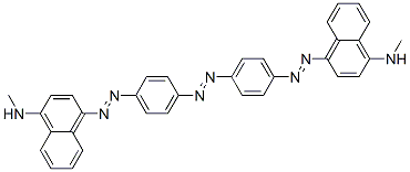 4,4'-[Azobis(4,1-phenyleneazo)]bis[N-methyl-1-naphthalenamine] 구조식 이미지