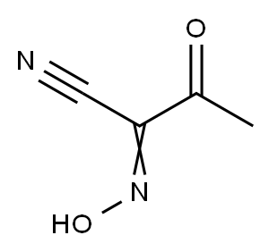 Butanenitrile, 2-(hydroxyimino)-3-oxo- (9CI) 구조식 이미지