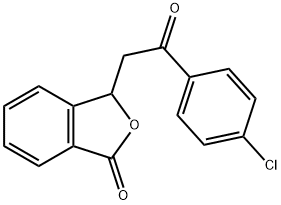 3-[2-(4-chlorophenyl)-2-oxoethyl]-2-benzofuran-1(3H)-one 구조식 이미지