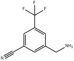 Benzonitrile, 3-(aminomethyl)-5-(trifluoromethyl)- (9CI) 구조식 이미지