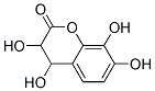 2H-1-Benzopyran-2-one, 3,4-dihydro-3,4,7,8-tetrahydroxy- (9CI) 구조식 이미지
