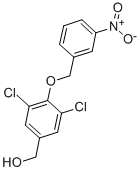 3,5-DICHLORO-4-[(3-NITROPHENYL)METHOXY]-BENZENEMETHANOL Structure