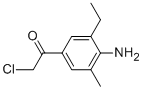 Ethanone, 1-(4-amino-3-ethyl-5-methylphenyl)-2-chloro- (9CI) 구조식 이미지