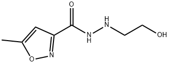 N'-(2-Hydroxyethyl)-5-methyl-3-isoxazolecarbohydrazide 구조식 이미지