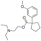1-(m-Methoxyphenyl)-1-cyclopentanecarboxylic acid 2-(diethylamino)ethyl ester Structure