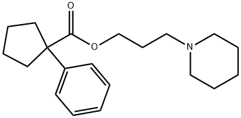 1-Phenylcyclopentanecarboxylic acid 3-piperidinopropyl ester Structure