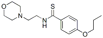 N-(2-Morpholinoethyl)-p-propoxybenzothioamide Structure
