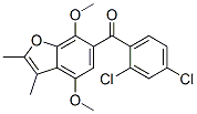6-(2,4-Dichlorobenzoyl)-4,7-dimethoxy-2,3-dimethylbenzofuran Structure