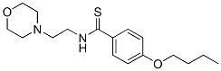 p-부톡시-N-(2-모르폴리노에틸)벤조티오아미드 구조식 이미지