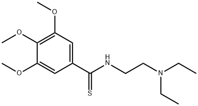 N-[2-(Diethylamino)ethyl]-3,4,5-trimethoxybenzothioamide 구조식 이미지