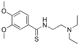 3,4-디메톡시-N-[2-(디에틸아미노)에틸]벤조티오아미드 구조식 이미지