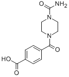 4-(4-CARBAMOYL-PIPERAZINE-1-CARBONYL)-BENZOIC ACID Structure