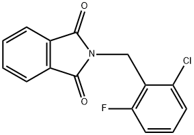 2-(2-chloro-6-fluorobenzyl)isoindoline-1,3-dione Structure