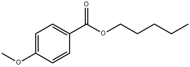 Benzoic acid, 4-Methoxy-, pentyl ester Structure