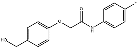N-(4-fluorophenyl)-2-[4-(hydroxymethyl)phenoxy]acetamide Structure