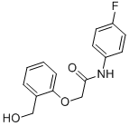 N-(4-fluorophenyl)-2-[2-(hydroxymethyl)phenoxy]acetamide Structure