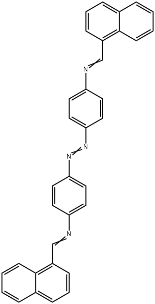 4,4'-아조비스[N-(1-나프탈레닐메틸렌)벤젠아민] 구조식 이미지