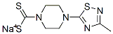 sodium 4-(3-methyl-1,2,4-thiadiazol-5-yl)-1-piperazinecarbodithioate 구조식 이미지