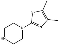 1-(4,5-Dimethyl-2-thiazolyl)-piperazine 구조식 이미지