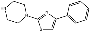 1-(4-Phenyl-2-thiazolyl)-piperazine 구조식 이미지