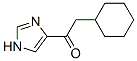 2-Cyclohexyl-1-(1H-imidazol-4-yl)ethanone Structure