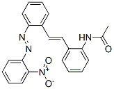 N-[2-[2-[2-[(2-Nitrophenyl)azo]phenyl]ethenyl]phenyl]acetamide 구조식 이미지