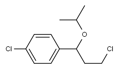 1-chloro-4-[3-chloro-1-(1-methylethoxy)propyl]benzene 구조식 이미지