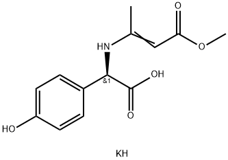 D-(-)-A-4-HYDROXYPHENYLGLYCINE DANE SALT METHYL POTASSIUM 구조식 이미지