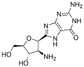2-amino-2-deoxy-beta-arabinofuranosylguanine 구조식 이미지