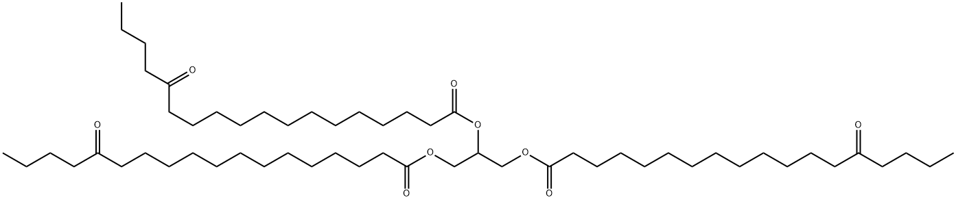 2,3-bis(14-oxooctadecanoyloxy)propyl 14-oxooctadecanoate Structure