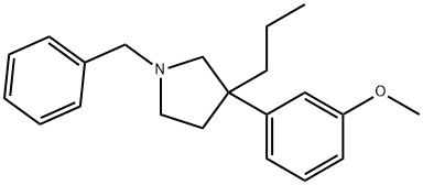 1-Benzyl-3-(m-methoxyphenyl)-3-propylpyrrolidine Structure
