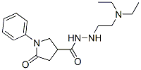 5-Oxo-1-phenyl-3-pyrrolidinecarboxylic acid 2-[2-(diethylamino)ethyl] hydrazide 구조식 이미지
