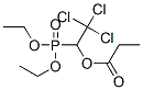 Propionic acid 2,2,2-trichloro-1-(diethoxyphosphinyl)ethyl ester Structure