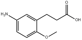 3-(5-amino-2-methoxyphenyl)propionic acid  구조식 이미지