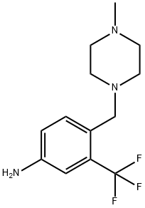 4-(4-Methylpiperazinomethyl)-3-(trifluoromethyl)aniline Structure
