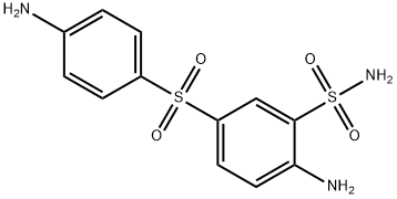 2-Amino-5-(4-aminophenylsulfonyl)benzenesulfonamide Structure