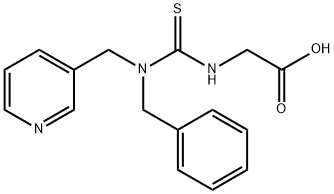 ({[benzyl(pyridin-3-ylmethyl)amino]carbonothioyl}amino)acetic acid Structure