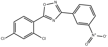 5-(2,4-DICHLOROPHENYL)-3-(3-NITROPHENYL)-1,2,4-OXADIAZOLE Structure