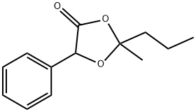 2-Methyl-5-phenyl-2-propyl-1,3-dioxolan-4-one 구조식 이미지