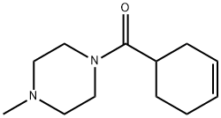 1-(3-Cyclohexen-1-yl)carbonyl-4-methylpiperazine Structure