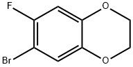 6-bromo-7-fluoro-2,3-dihydrobenzo[b][1,4]dioxine Structure