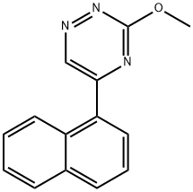 3-Methoxy-5-(1-naphtyl)-1,2,4-triazine Structure