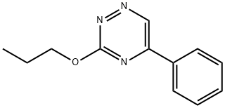 3-Propoxy-5-phenyl-1,2,4-triazine Structure