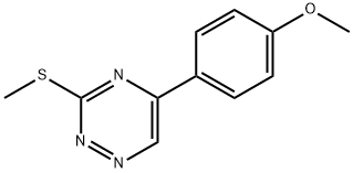 5-(4-Methoxyphenyl)-3-(methylthio)-1,2,4-triazine Structure