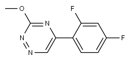 5-(2,4-Difluorophenyl)-3-methoxy-1,2,4-triazine 구조식 이미지