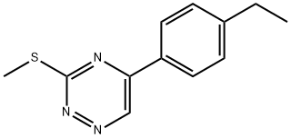 5-(p-에틸페닐)-3-메틸티오-1,2,4-트리아진 구조식 이미지