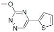 3-Methoxy-5-(2-thienyl)-1,2,4-triazine Structure